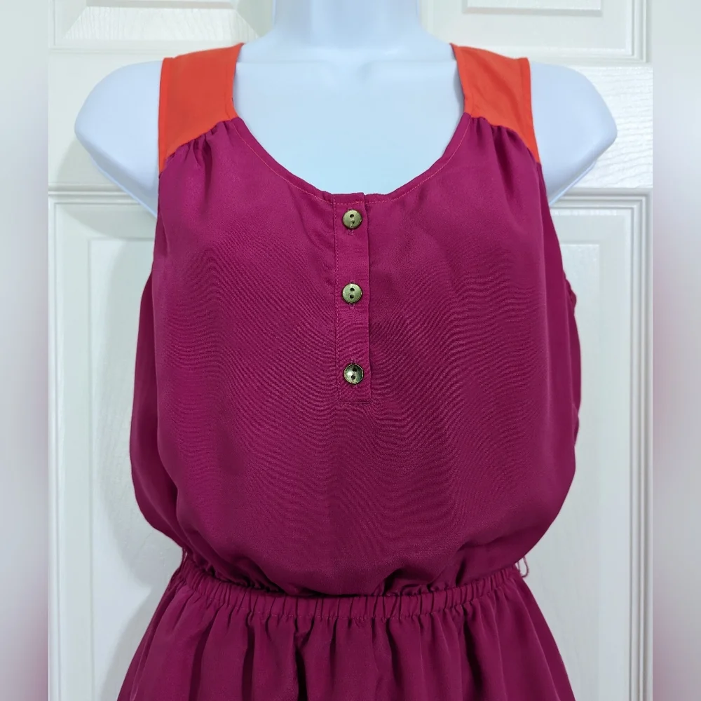 Merona XS Color Block Elastic Waist Sleeveless Dress - Picture 5 of 6